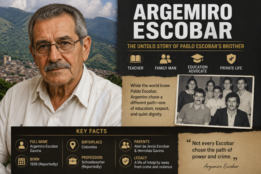 Argemiro Escobar: The Private Brother of Pablo Escobar Argemiro Escobar