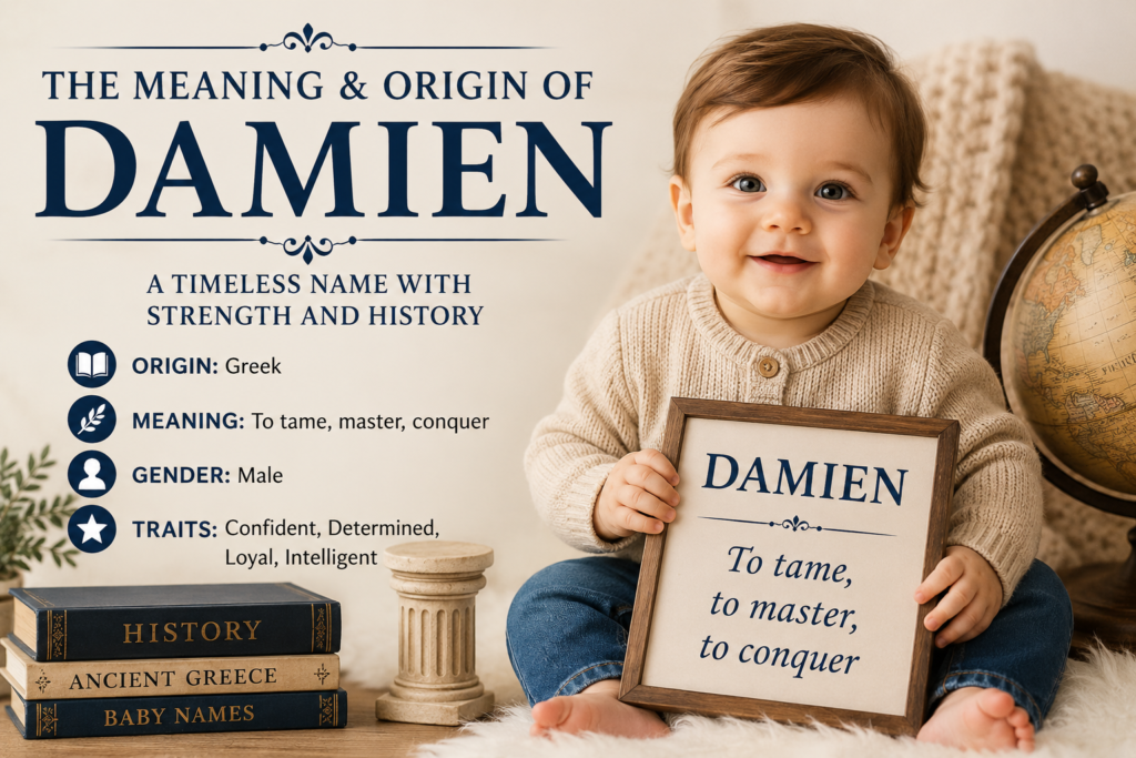 Damien Name Meaning and Origin Explained